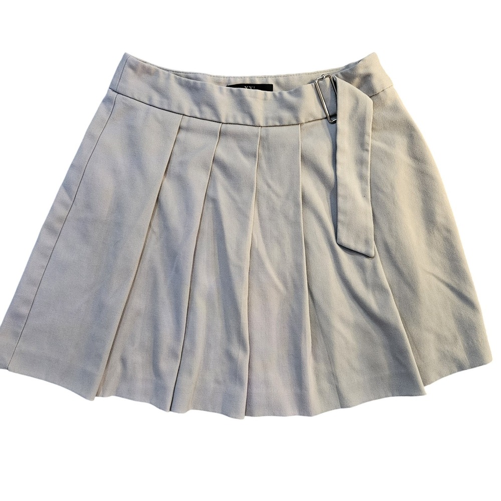 XXI Forever 21 Pleated Mini Skirt Size S Gray‎